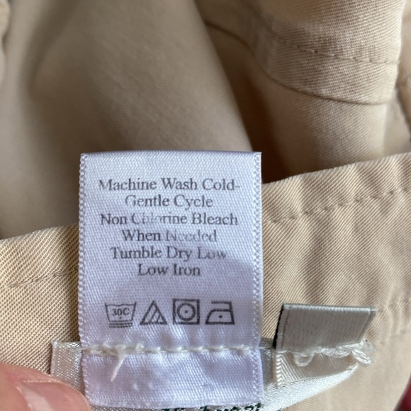 Coldwater Creek Long Flowy Silk-like Maxi Skirt Cream Size 14 P - Picture 9 of 10